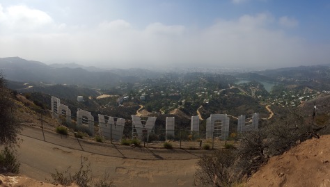 Hollywood Sign hike - you can either hike to the front of the sign, or behind it.